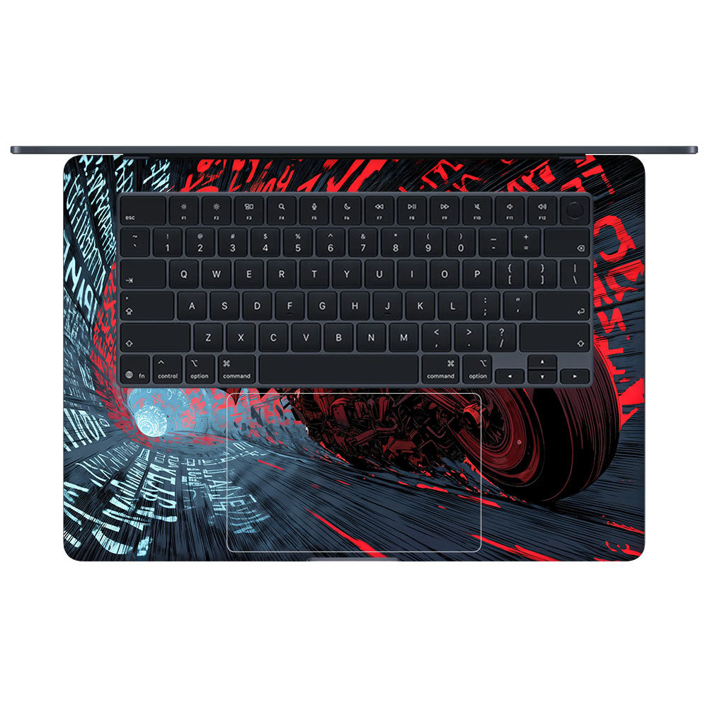 Dark Knight Overdrive Macbook Air 15 M5 2026 3D Laptop Skin