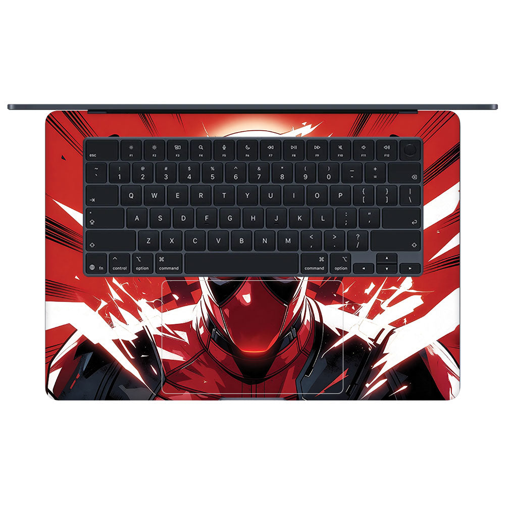 Deadpool Red Fury Macbook Air 15 M5 2026 3D Laptop Skin