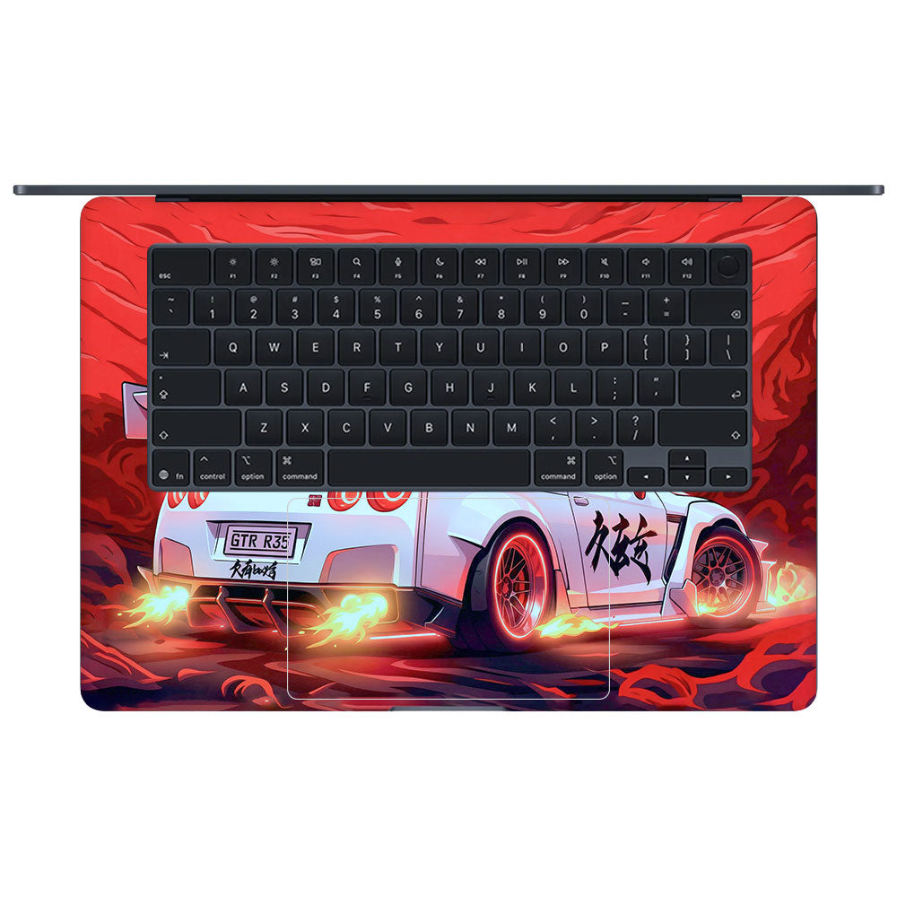 Nissan GTR Turbo Performance Edition Macbook Air 15 M5 2026 3D Laptop Skin