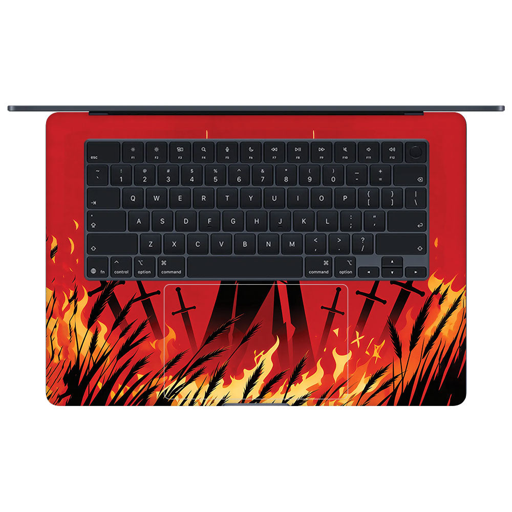 Knight of Flames Macbook Air 15 M5 2026 3D Laptop Skin