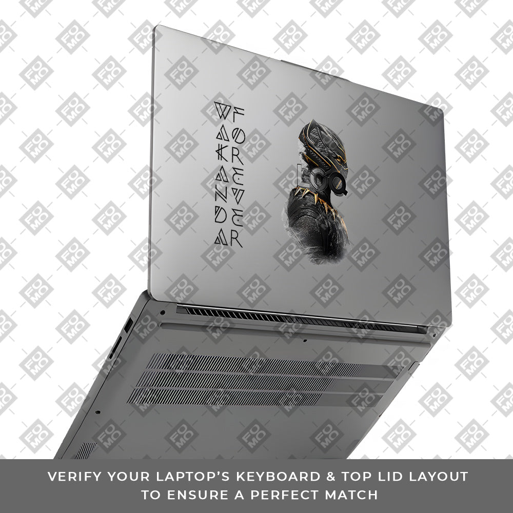 Transparent Wakanda Forever Lenovo LOQ Essential 15IAX9E Laptop Skin