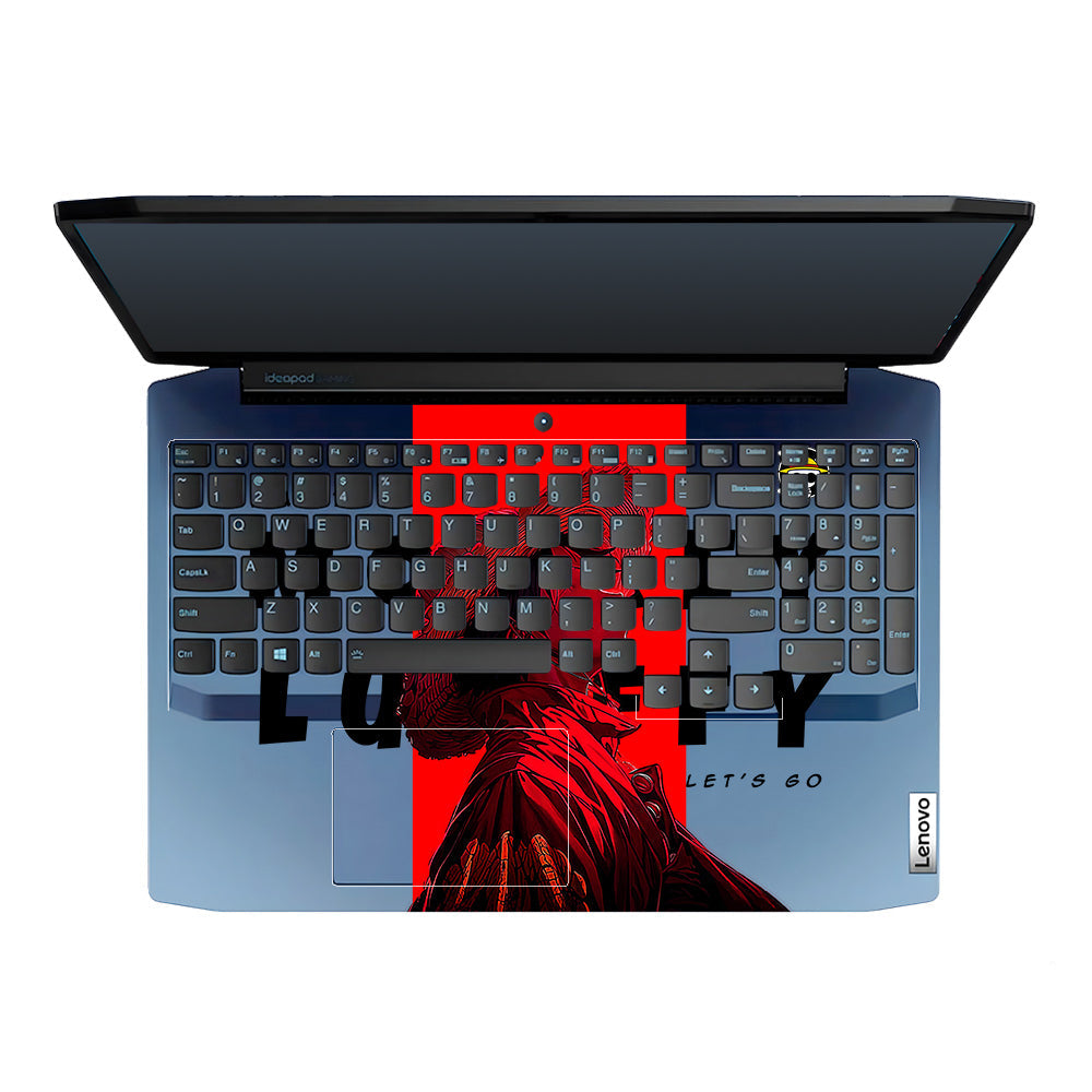 Transparent Anime Pirate Crown Lenovo Ideapad Gaming 3 15ARH05 and 15IMH05 Laptop Skin