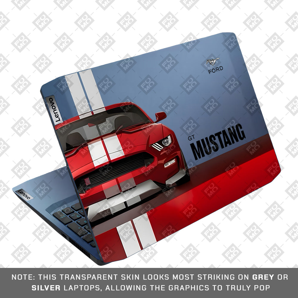 Transparent Mustang Power Lenovo Ideapad Gaming 3 15ARH05 and 15IMH05 Laptop Skin