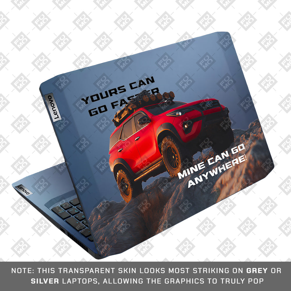 Transparent Off-Road Beast Lenovo Ideapad Gaming 3 15ARH05 and 15IMH05 Laptop Skin