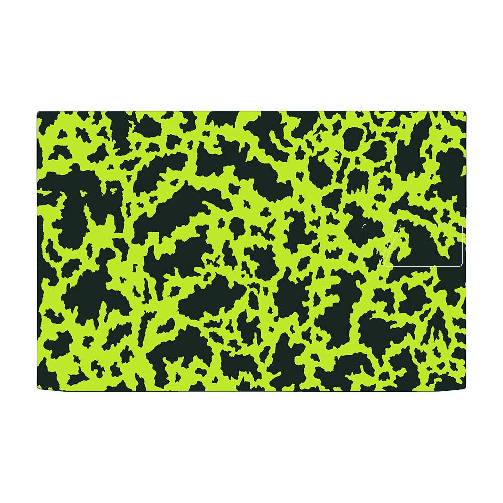 Neon Green Splatter Camo Asus Vivobook Pro 15 M6500QC & M6500 QH Laptop Skin