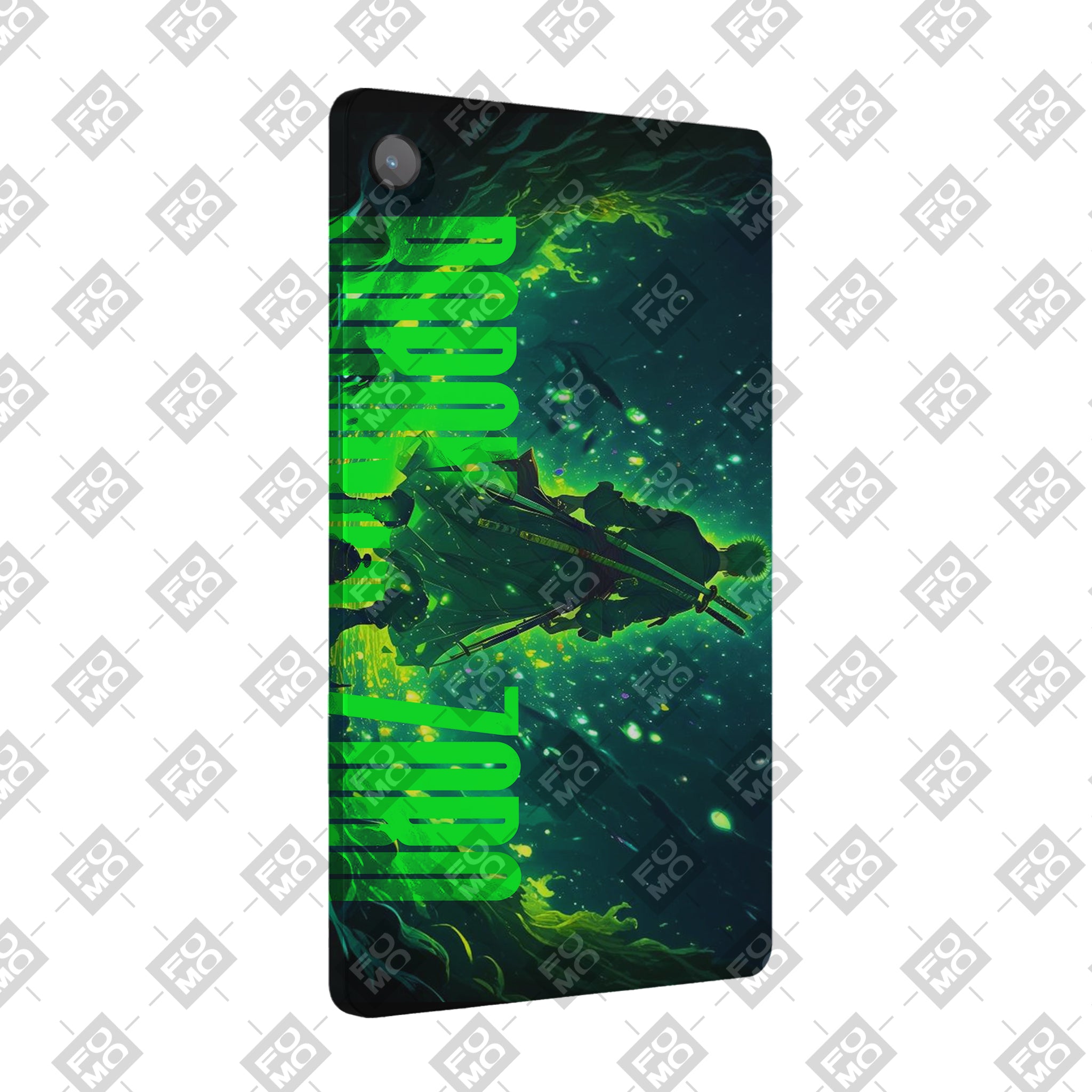 Samsung Galaxy Tab A9 Plus Roronoa Zoro Green Fury Anime Tablet Skins