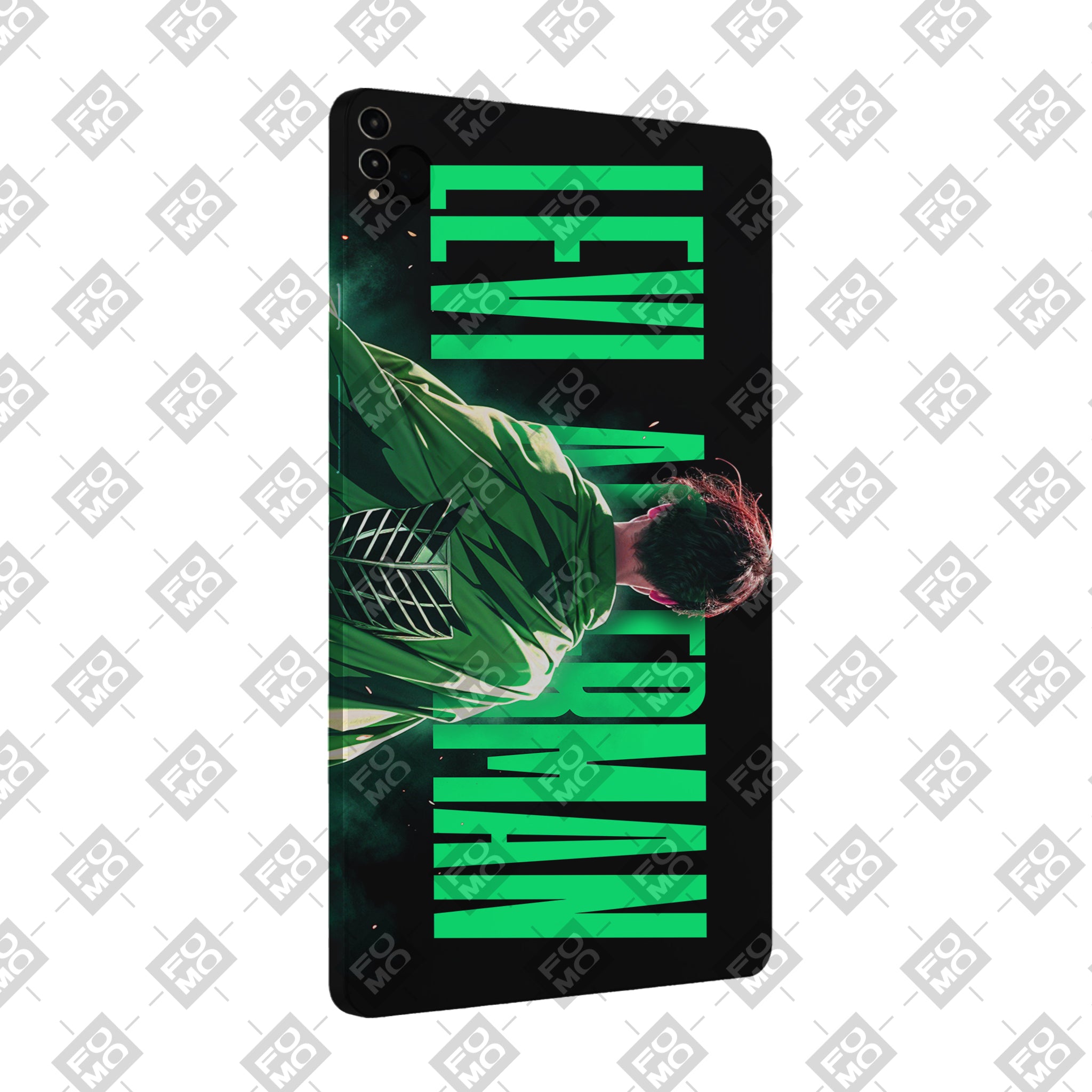 Samsung Galaxy Tab S9 FE Plus Levi Wings of Freedom Anime Tablet Skins