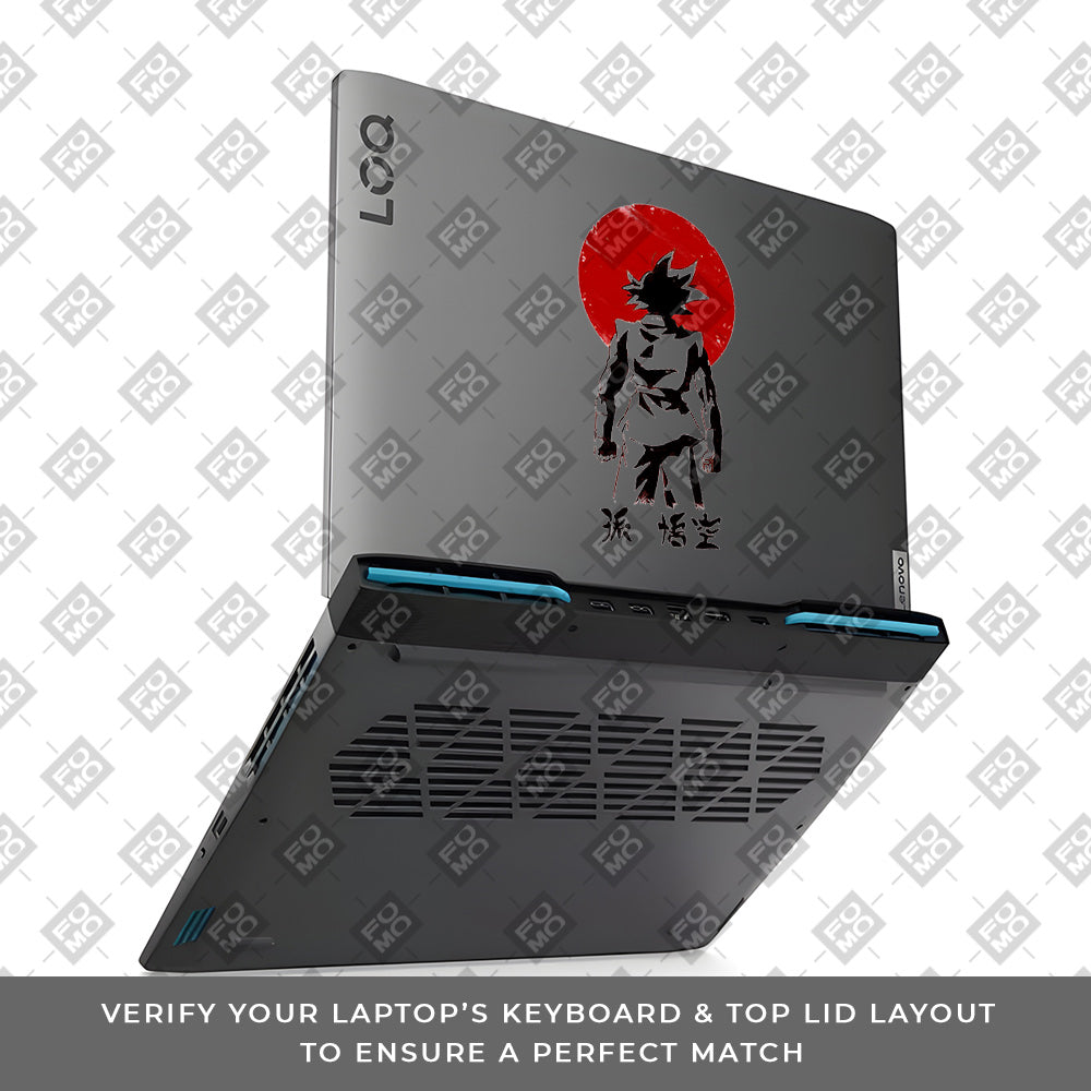 Transparent Sunset Samurai Lenovo LOQ 2023 15IRH8, 15APH8 Laptop Skin