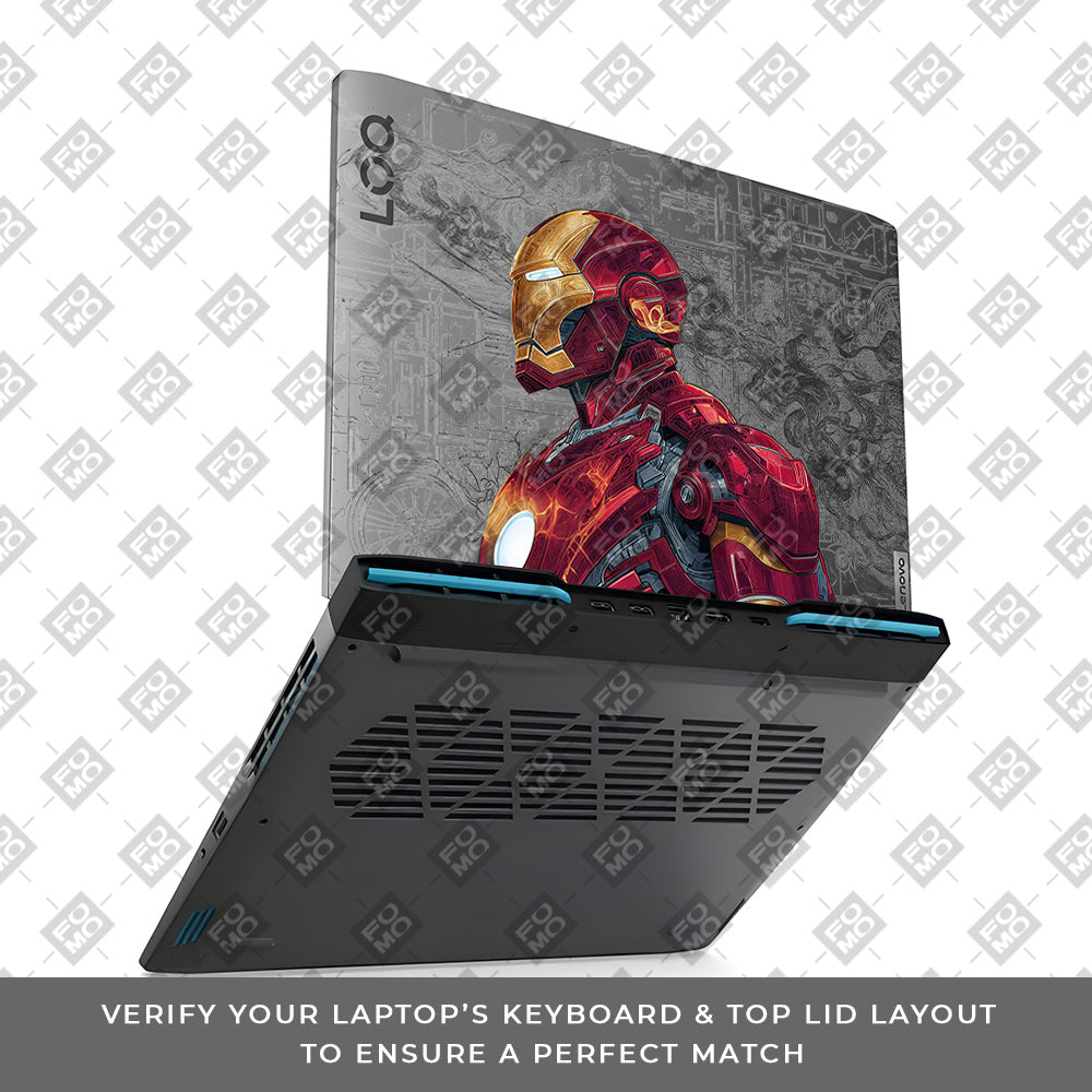 Transparent Futuristic Iron Man Lenovo LOQ 2023 15IRH8, 15APH8 Laptop Skin