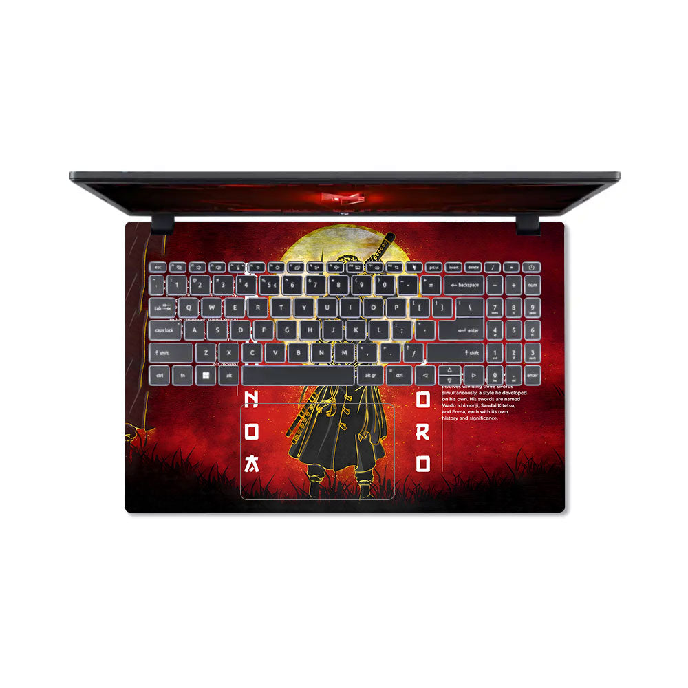Zoro Under Golden Moon Acer Nitro V ANV15 51 55CA Laptop Skin