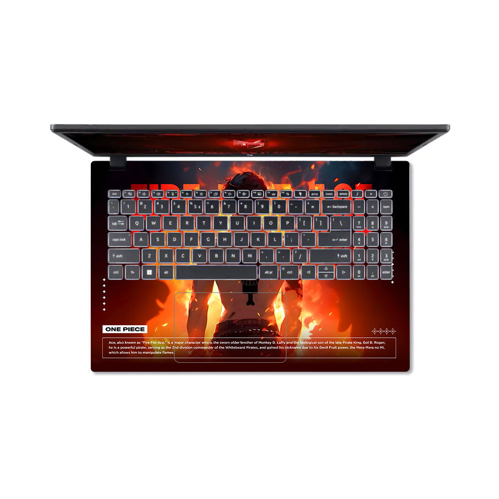 Fire Fist Ace Acer Nitro V ANV15 51 55CA Laptop Skin