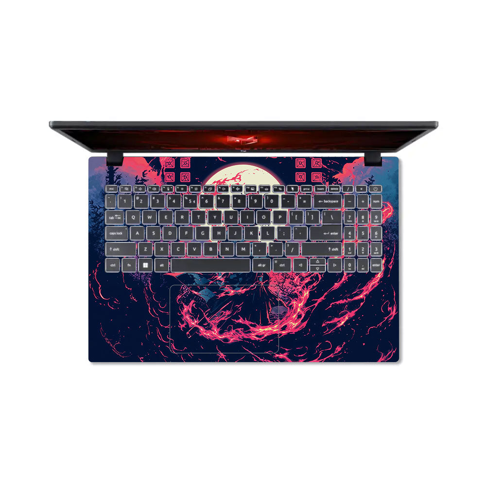 Tanjiro's Flame of Ember Acer Nitro V ANV15 51 55CA Laptop Skin