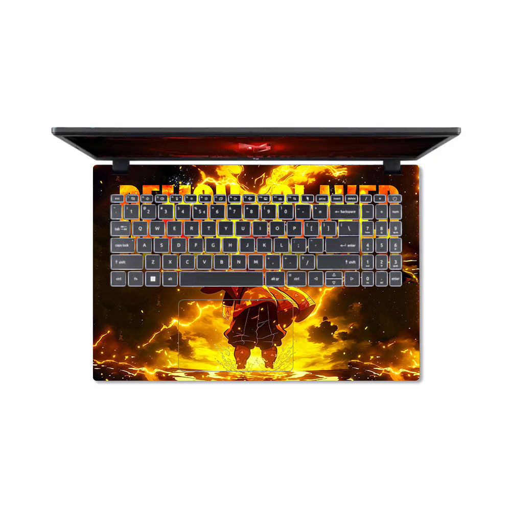 Zenitsu Lightning Strike Acer Nitro V ANV15 51 55CA Laptop Skin