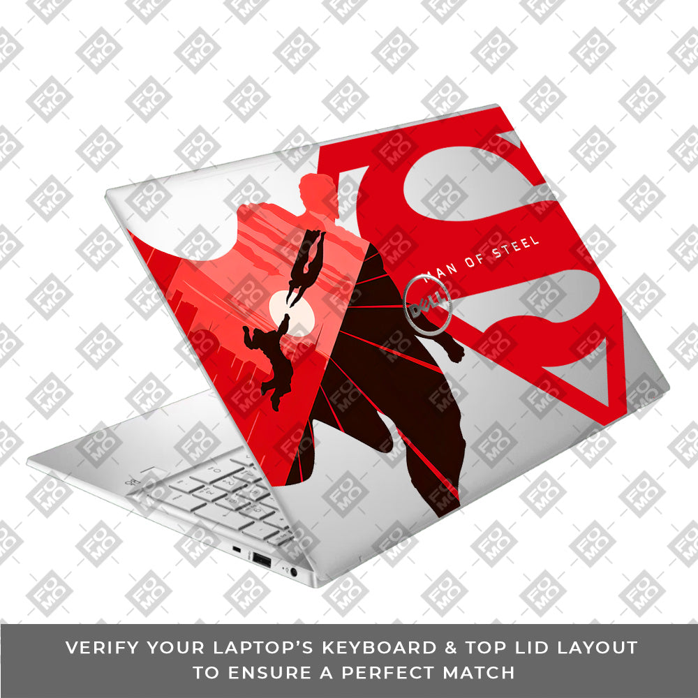 Transparent Man of Steel Dell Inspiron 3501 Laptop Skin