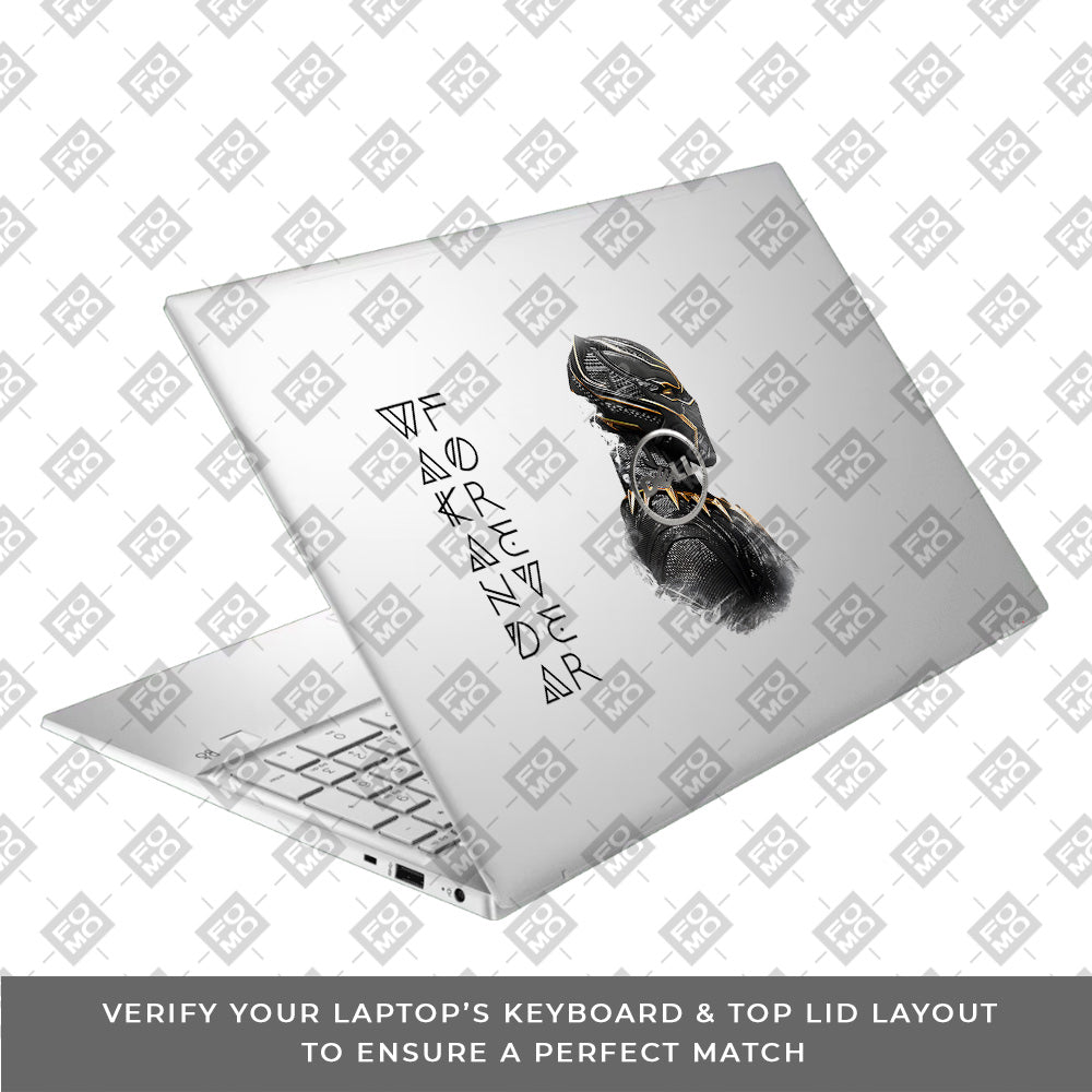 Transparent Wakanda Forever Dell Inspiron 3501 Laptop Skin