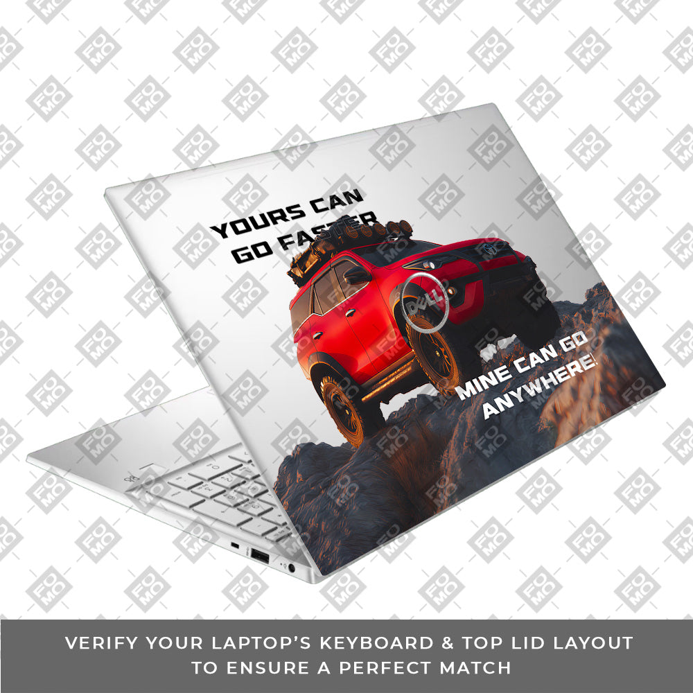 Transparent Off-Road Beast Dell Inspiron 3501 Laptop Skin
