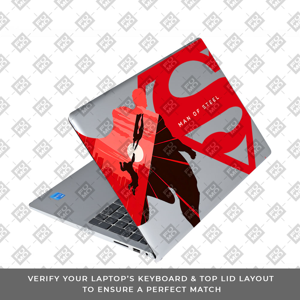 Transparent Man of Steel Dell Inspiron 3520 Laptop Skin