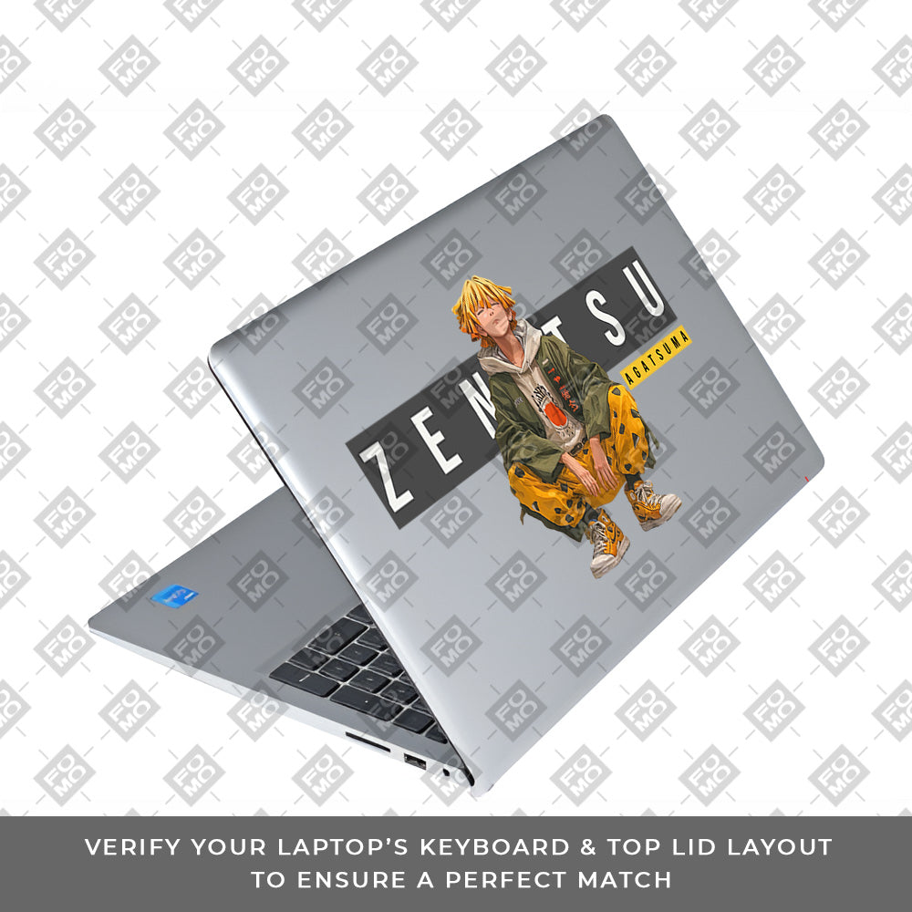 Transparent Zenitsu Agatsuma Dell Inspiron 3520 Laptop Skin