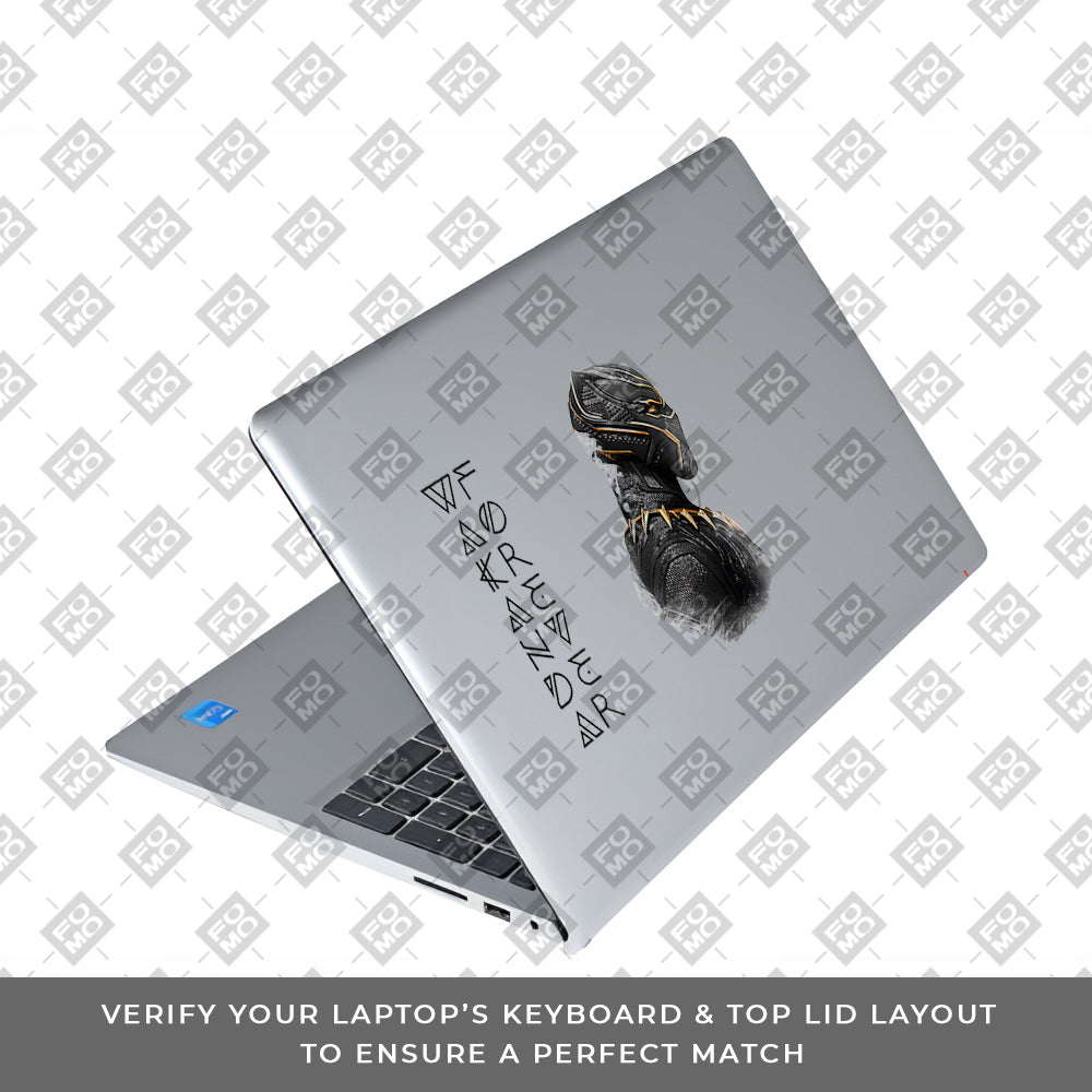 Transparent Wakanda Forever Dell Inspiron 3520 Laptop Skin