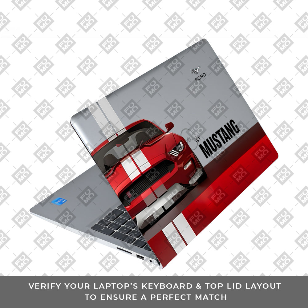 Transparent Mustang Power Dell Inspiron 3520 Laptop Skin