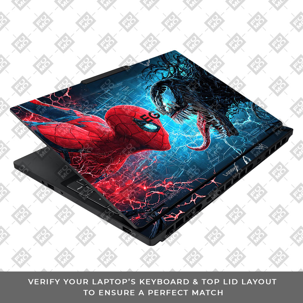 Spiderman vs Venom Showdown Lenovo Legion 5 15IAX10 3D Laptop Skin