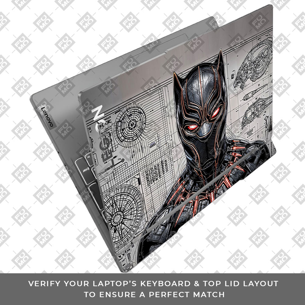 Black Panther Vibranium Tech Lenovo Legion 5 15IRX9 3D Laptop Skin