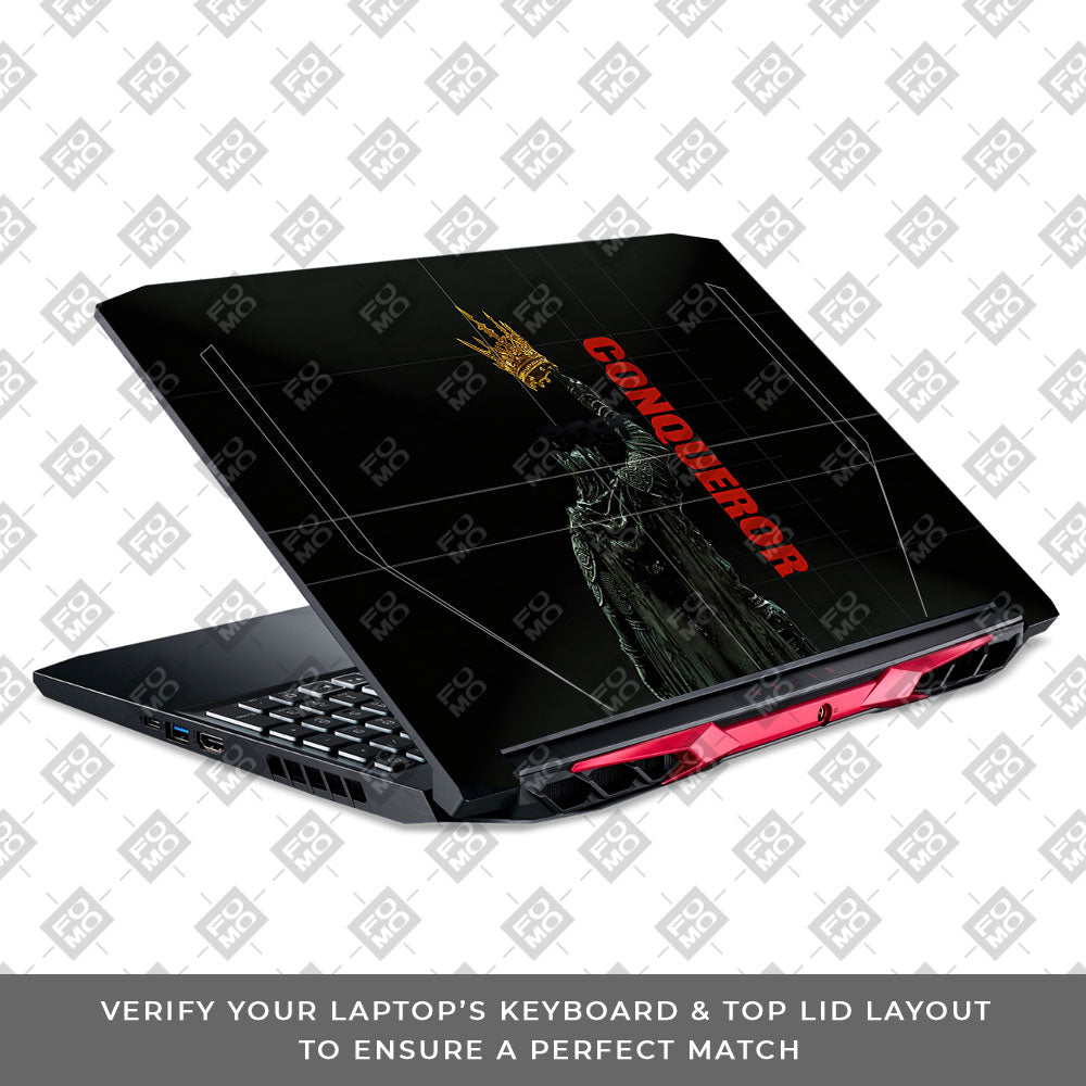 Crowned Conqueror Acer Nitro 5 AN515 44, 56 3D Laptop Skin