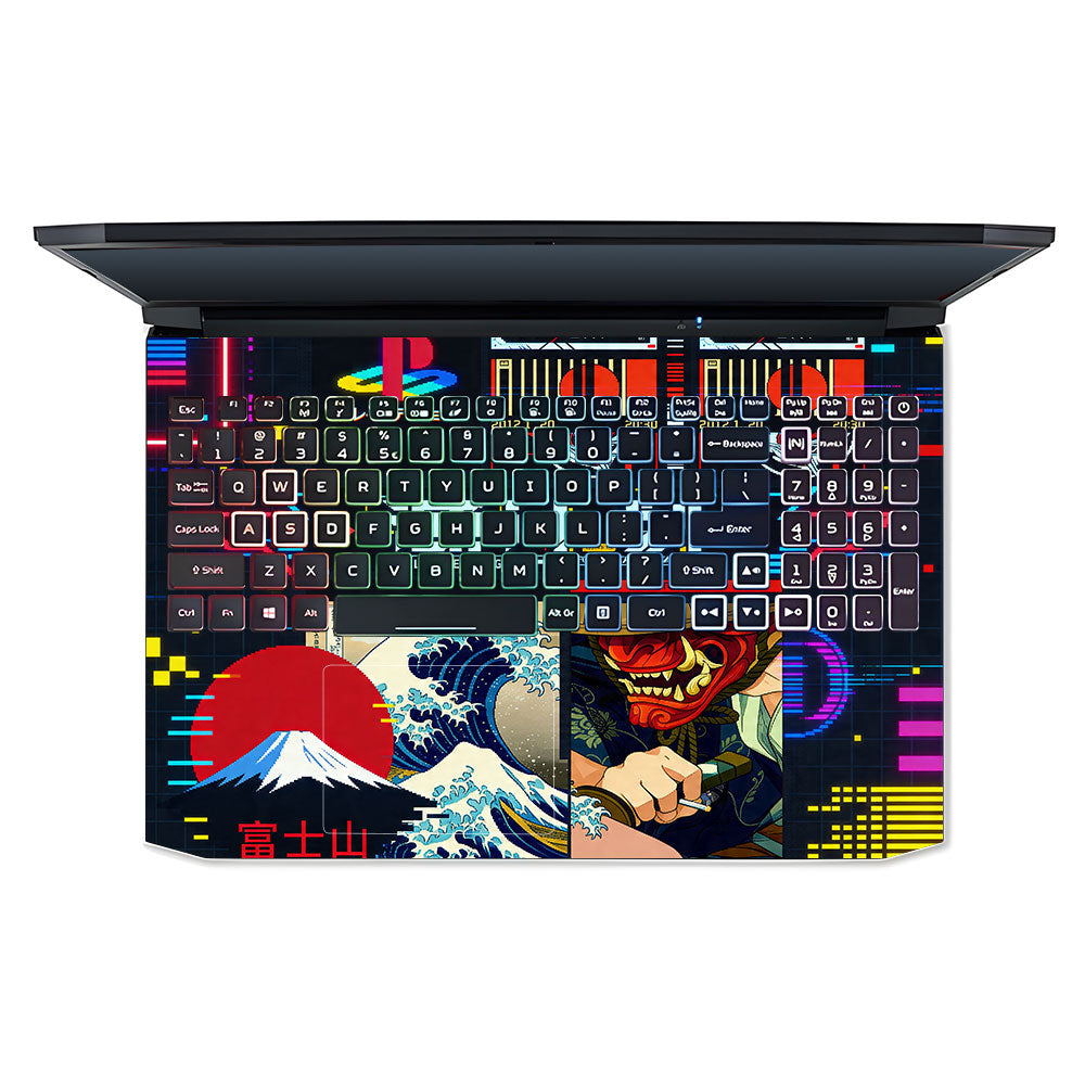 PlayStation Retro Acer Nitro 5 AN515 44, 56 3D Laptop Skin