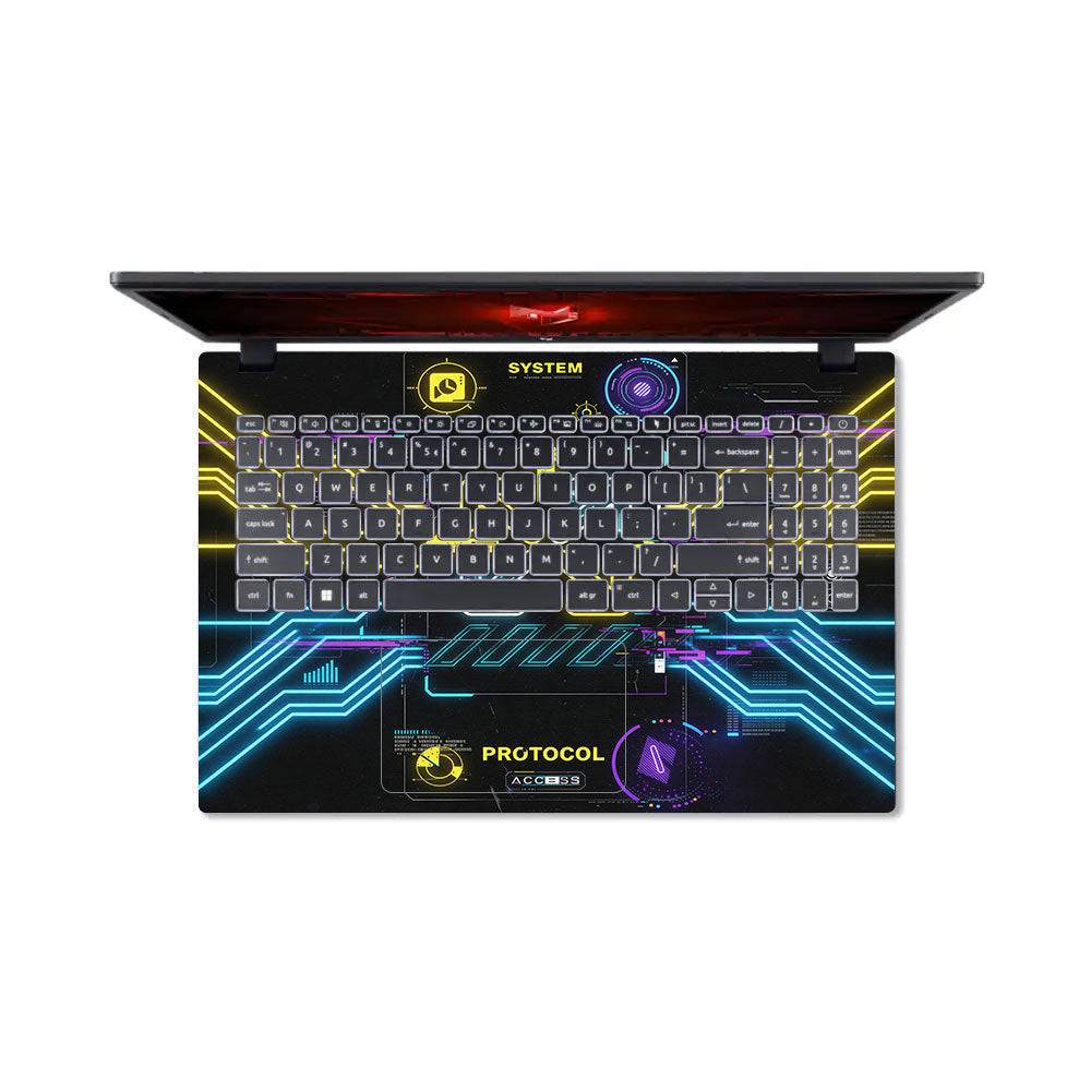 System Protocol Acer Nitro V ANV15 51 55CA 3D Laptop Skin