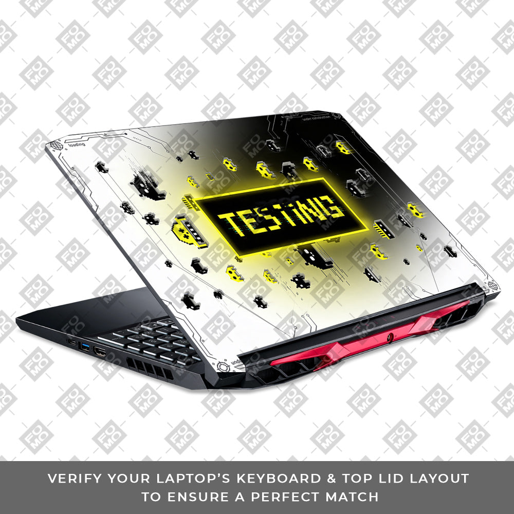 Testing Under Attack Acer Nitro 5 AN515 44, 56 3D Laptop Skin