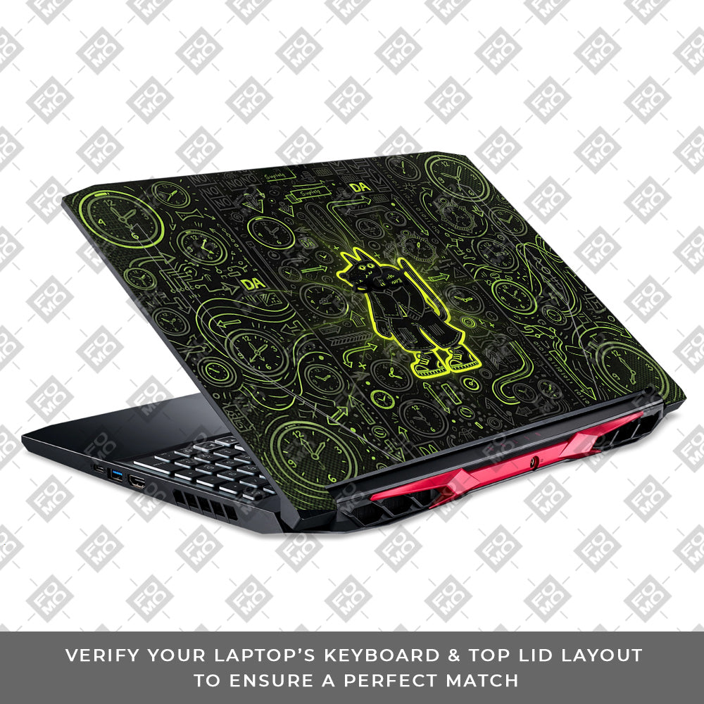 Watch Dog Alert Acer Nitro 5 AN515 44, 56 3D Laptop Skin