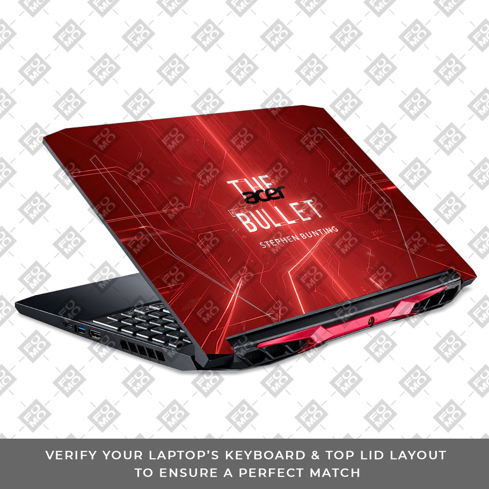 The Bullet Acer Nitro 5 AN515 44, 56 3D Laptop Skin