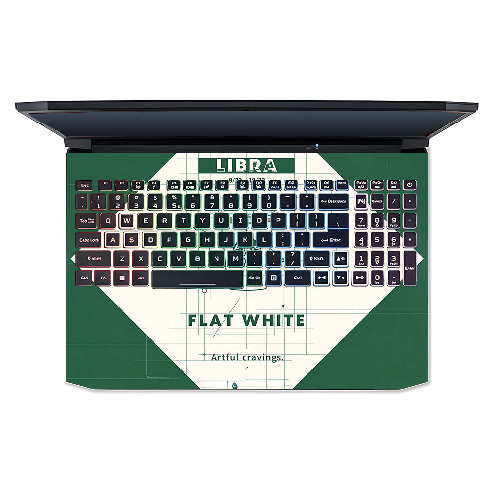 Libra Flat White Acer Nitro 5 AN515 45, 55, 57 3D Laptop Skin