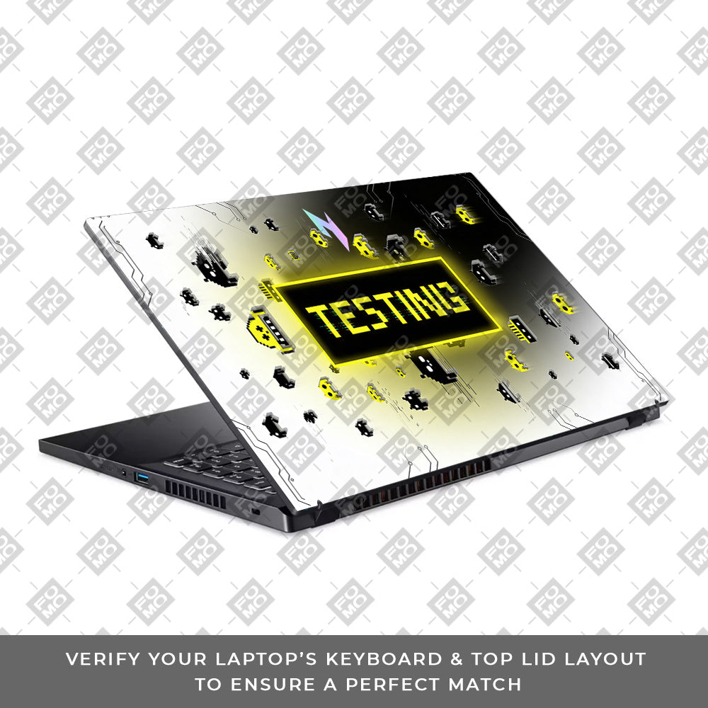 Testing Under Attack Acer Nitro V ANV15 51 55CA 3D Laptop Skin