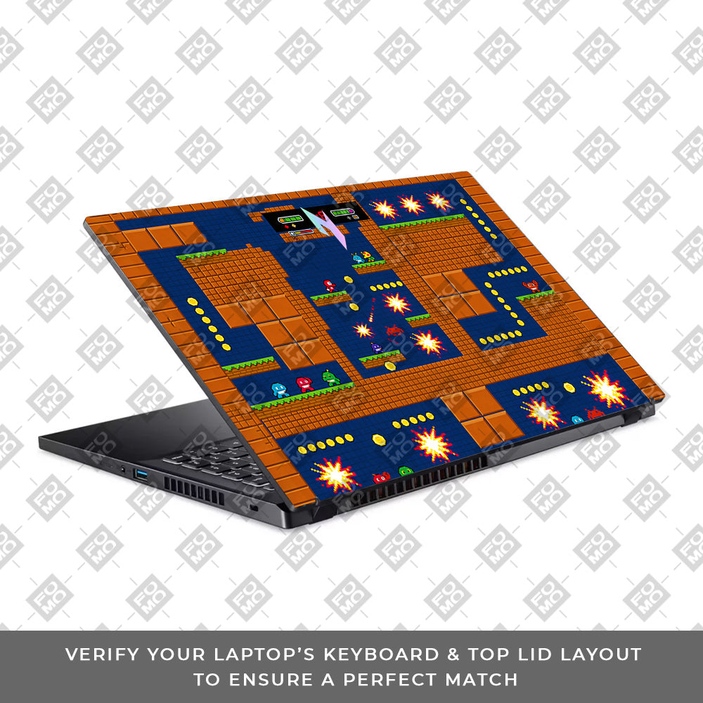 Pixelated Retro Arcade Acer Nitro V ANV15 51 55CA 3D Laptop Skin
