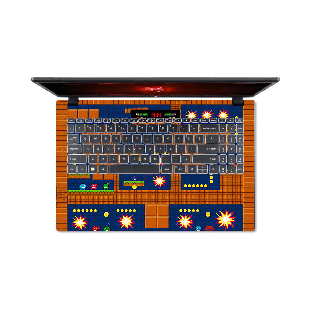 Pixelated Retro Arcade Acer Nitro V ANV15 51 55CA 3D Laptop Skin
