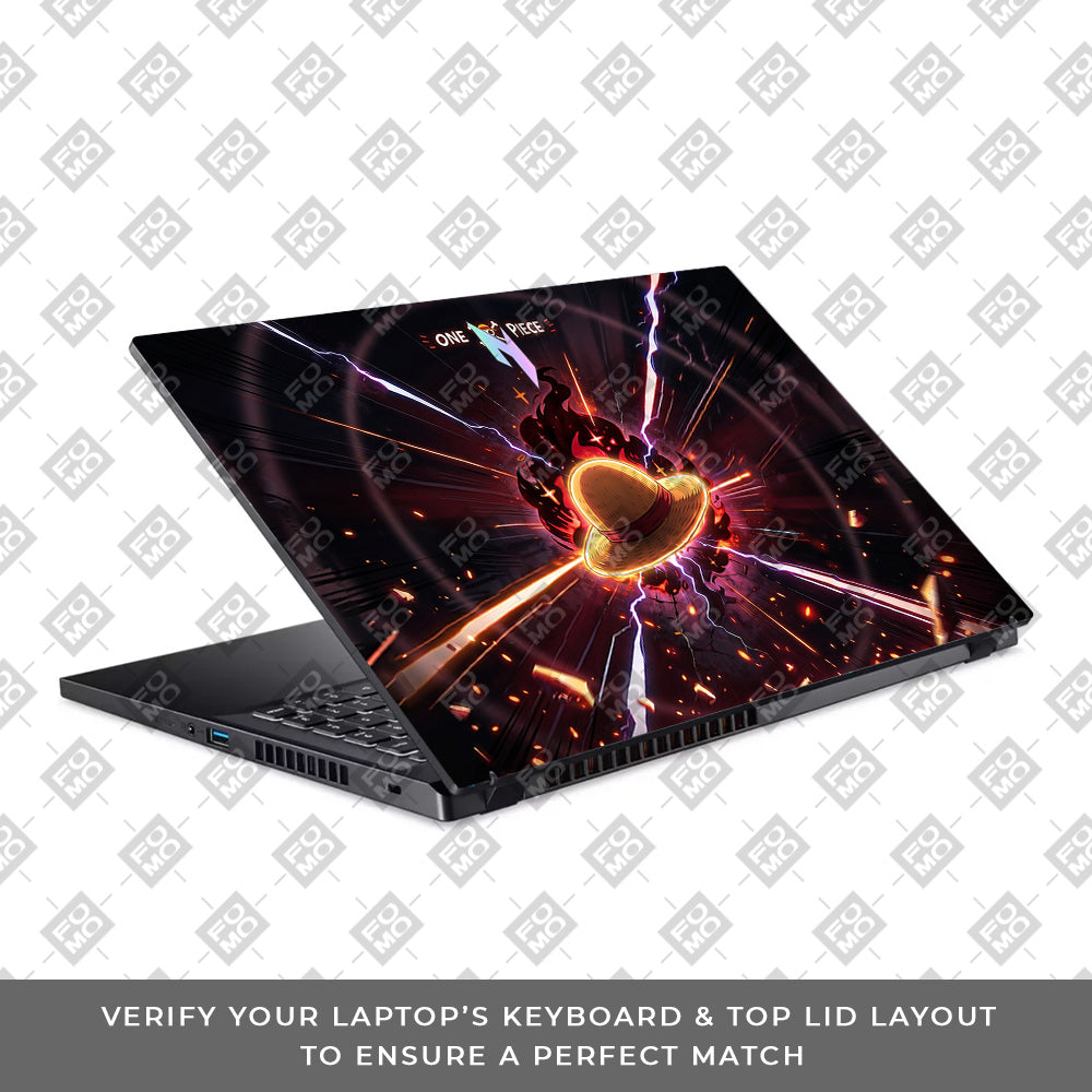 One Piece Fire Hat Acer Nitro V ANV15 51 55CA 3D Laptop Skin