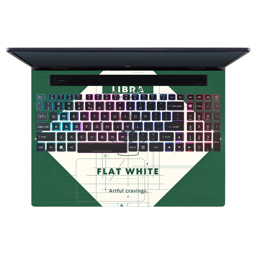 Libra Flat White Acer Predator Helios Neo 16 N22Q22B 3D Laptop Skin