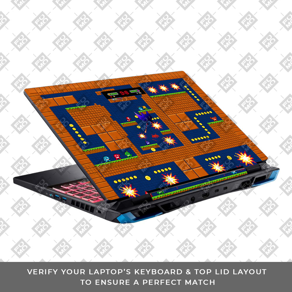 Pixelated Retro Arcade Acer Predator Helios Neo 16 N22Q22B 3D Laptop Skin