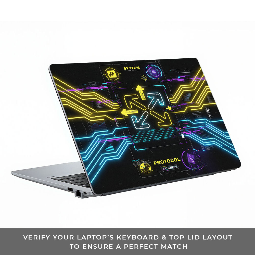 System Protocol Asus ExpertBook P1503 3D Laptop Skin