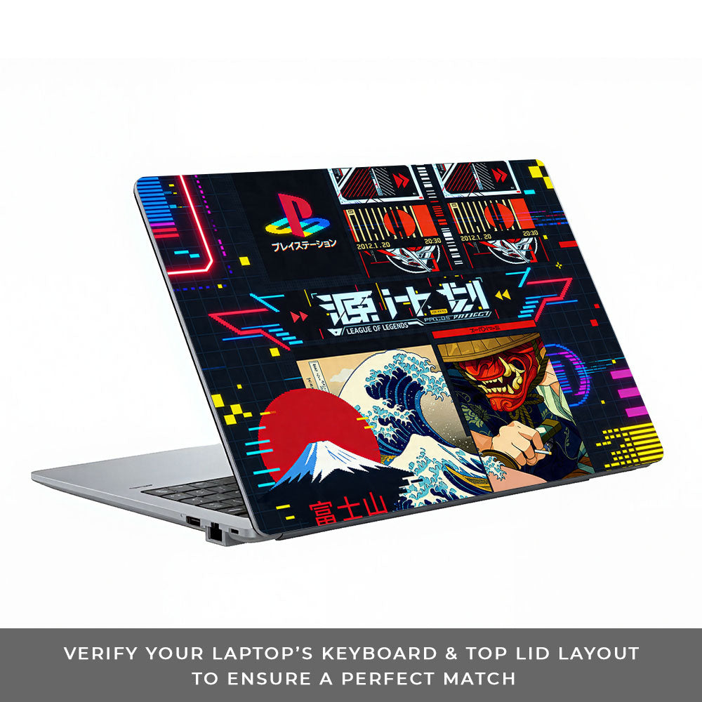 PlayStation Retro Asus ExpertBook P1503 3D Laptop Skin