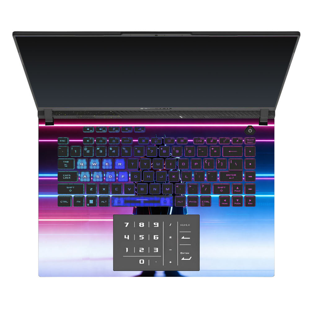 Superhero Neon Streaks Asus ROG Strix G16 G614J 3D Laptop Skin