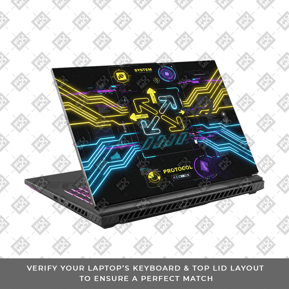 System Protocol Asus ROG Strix G16 G614J 3D Laptop Skin