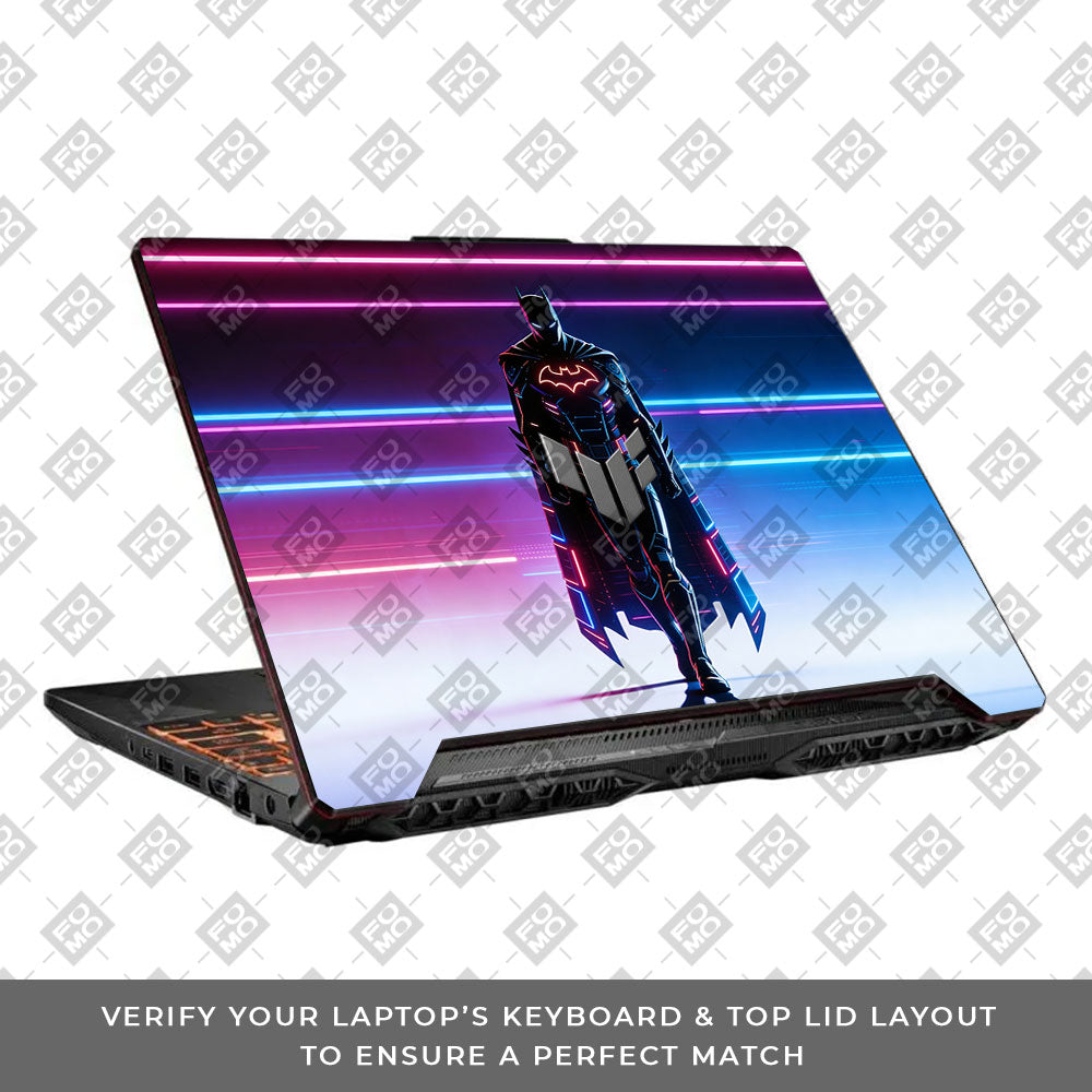Superhero Neon Streaks Asus TUF F15 FX506 & A15 FA506 3D Laptop Skin