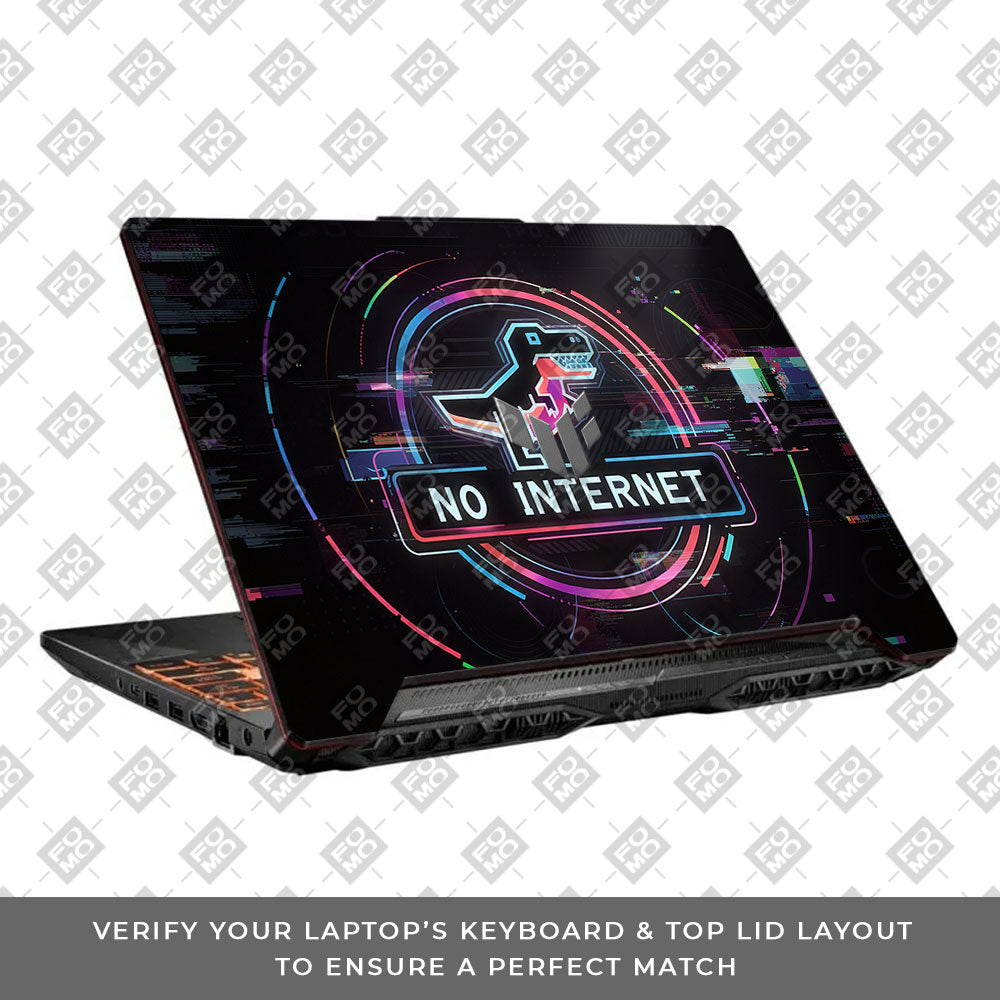 Dinosaur Connection Asus TUF F15 FX506 and A15 FA506 3D Laptop Skin