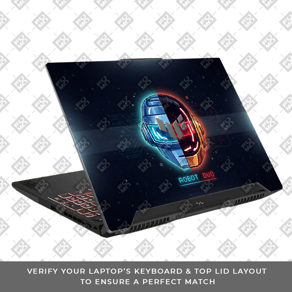Robot Duo Asus TUF F15 FX507 & A15 FA507 3D Laptop Skin