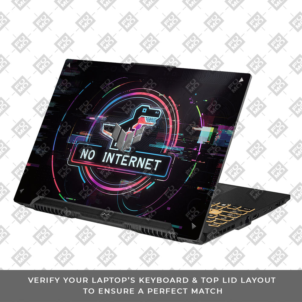 Dinosaur Connection Asus TUF Gaming F16 and TUF Gaming A16 3D Laptop Skin
