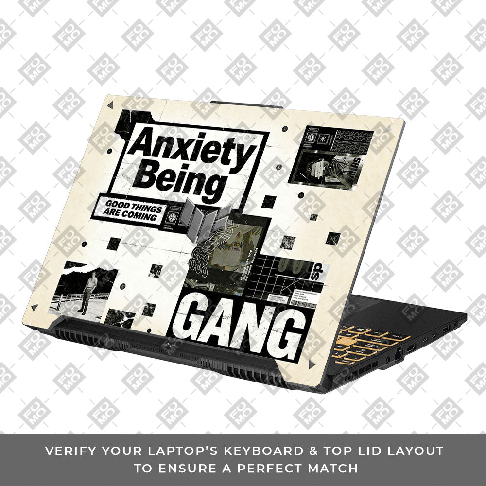Anxiety Art Asus TUF Gaming F16 and TUF Gaming A16 3D Laptop Skin