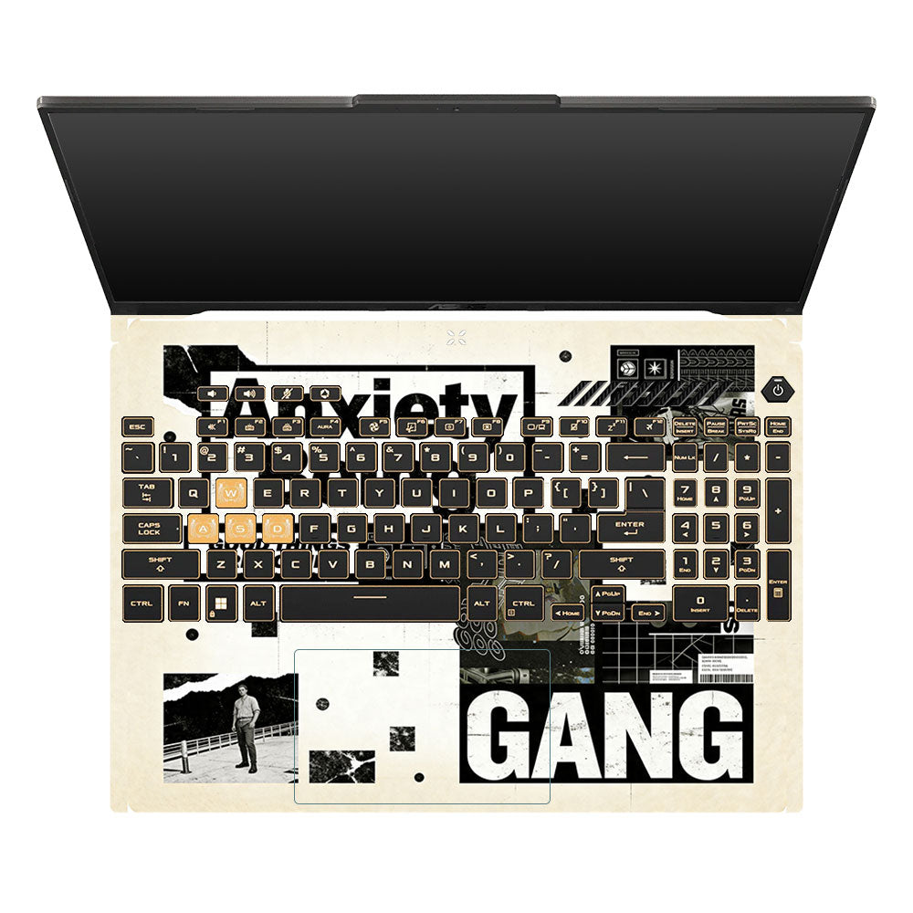 Anxiety Art Asus TUF Gaming F16 and TUF Gaming A16 3D Laptop Skin