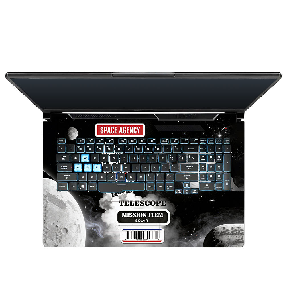 Space Mission NASA Asus TUF Gaming F17 FX706 3D Laptop Skin